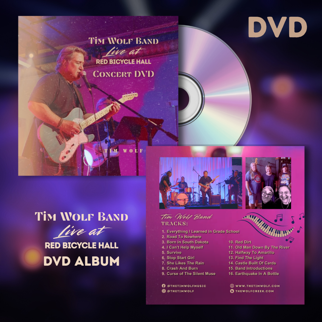 "Tim Wolf Band Live at Red Bicycle Hall" DVD Album