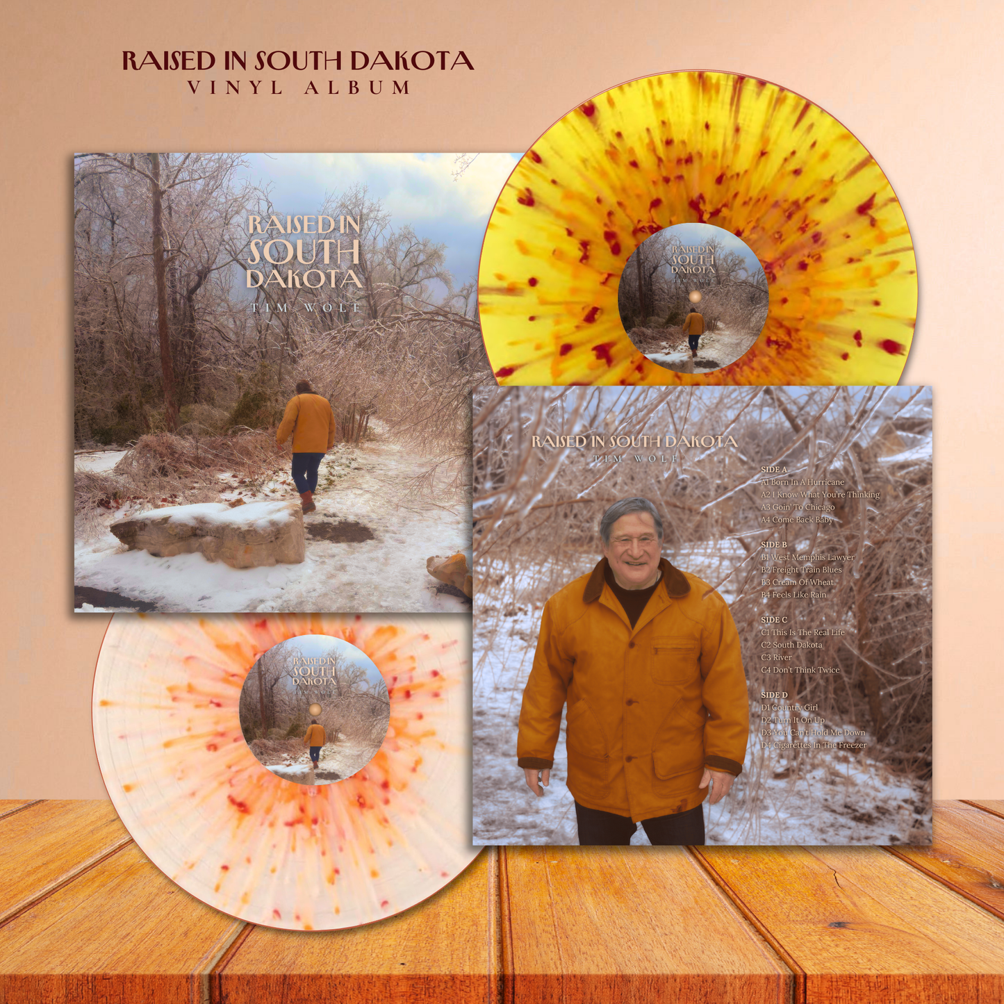 Tim Wolf - “Raised In South Dakota” Double VINYL LP (Presale)