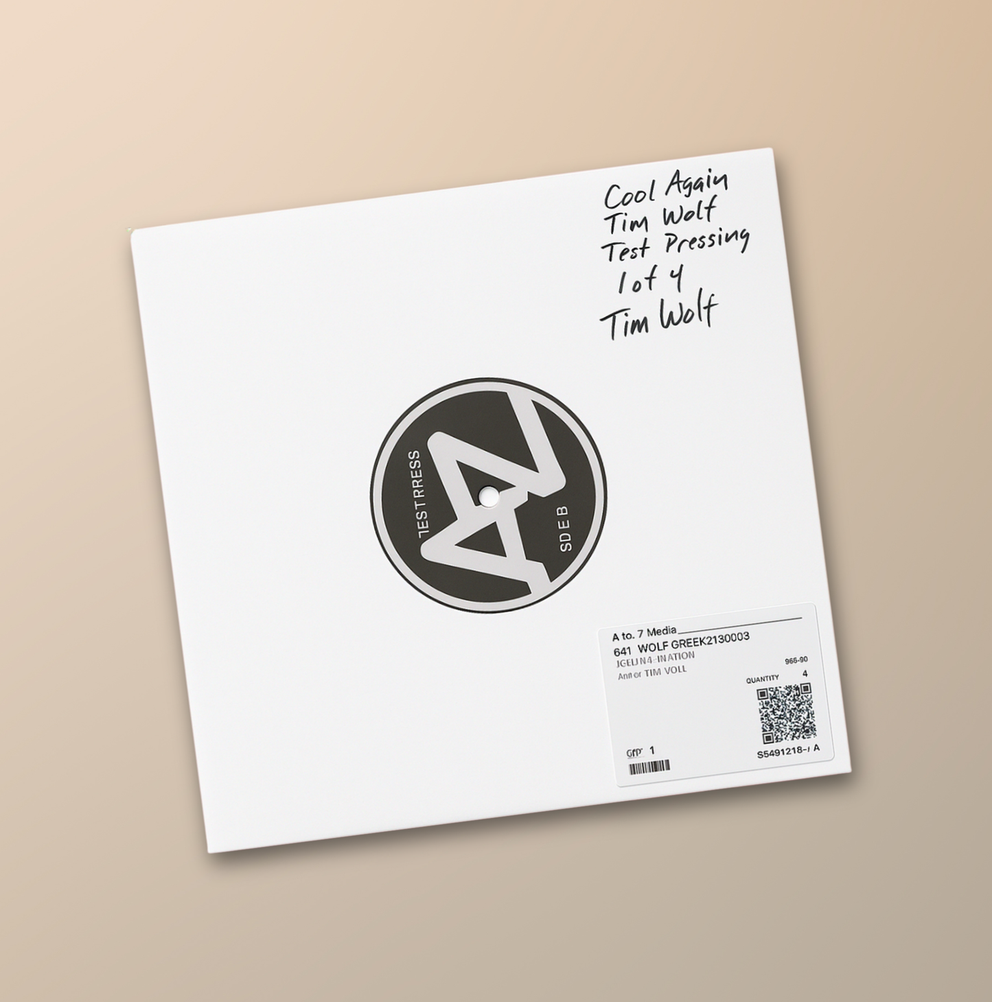"Cool Again" Vinyl Test Pressing